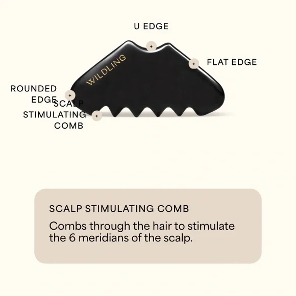 Wildling Gua Sha Empress Comb - Picture 4 of 4